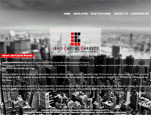 Tablet Screenshot of leadcapitalmarkets.com